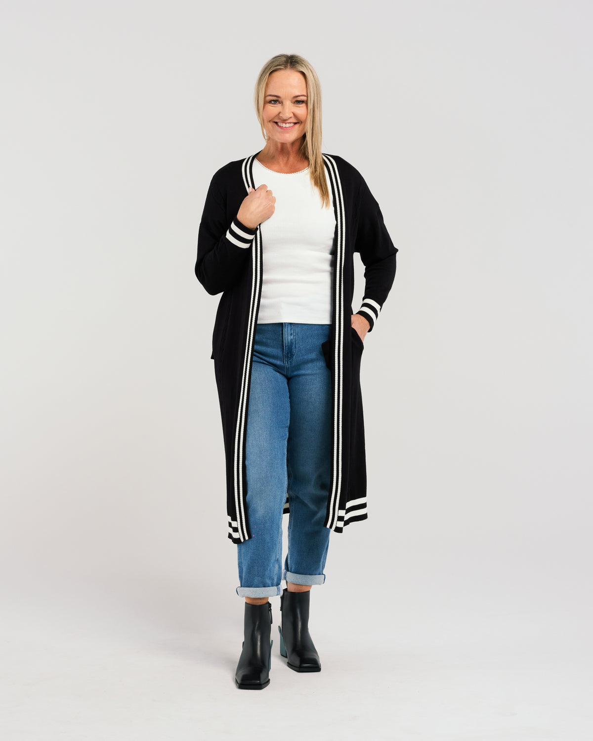 Zafina Cameron Cardigan - Black