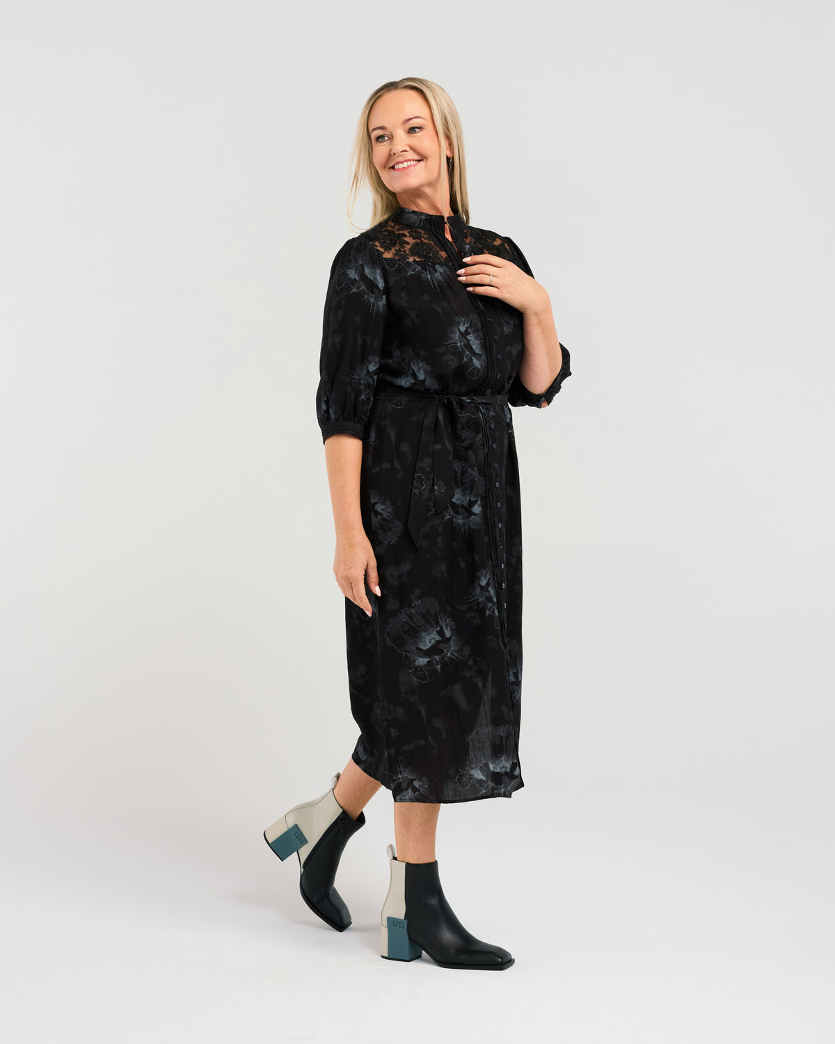 Zafina Skyler Dress - Silver Lining