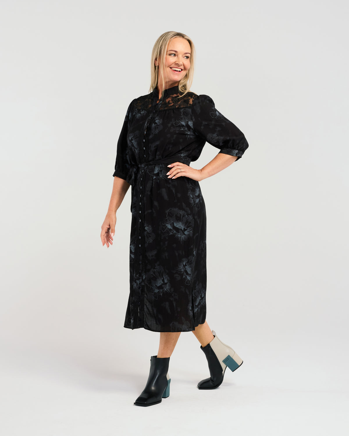 Zafina Skyler Dress - Silver Lining