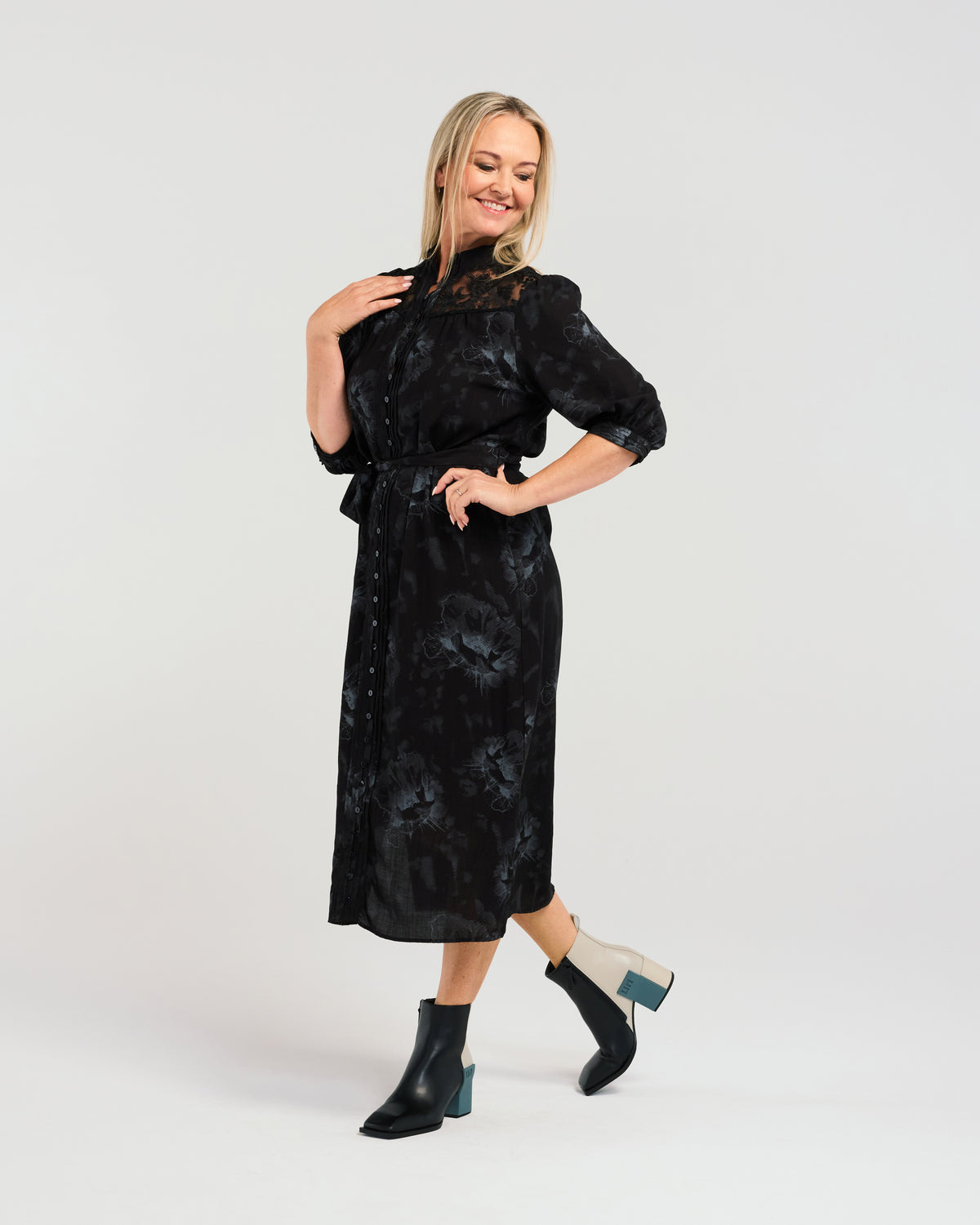 Zafina Skyler Dress - Silver Lining