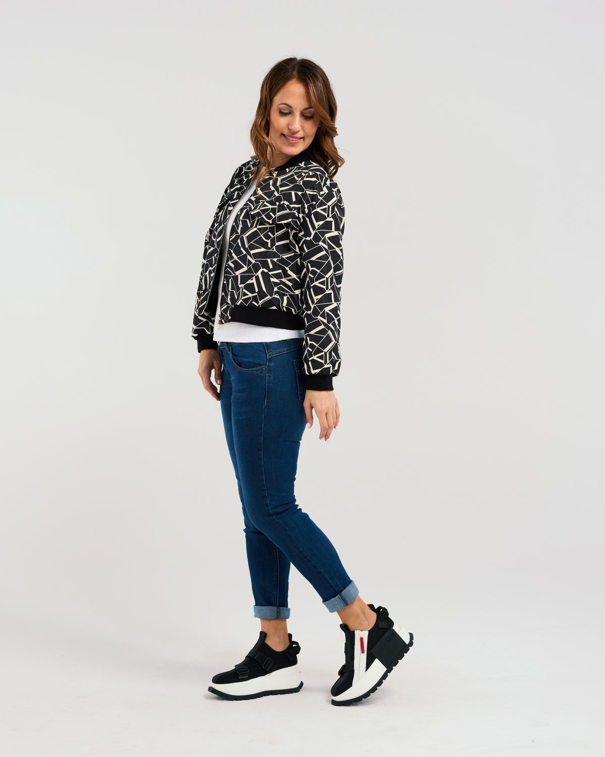 Zafina Mila Jacket - Geometric