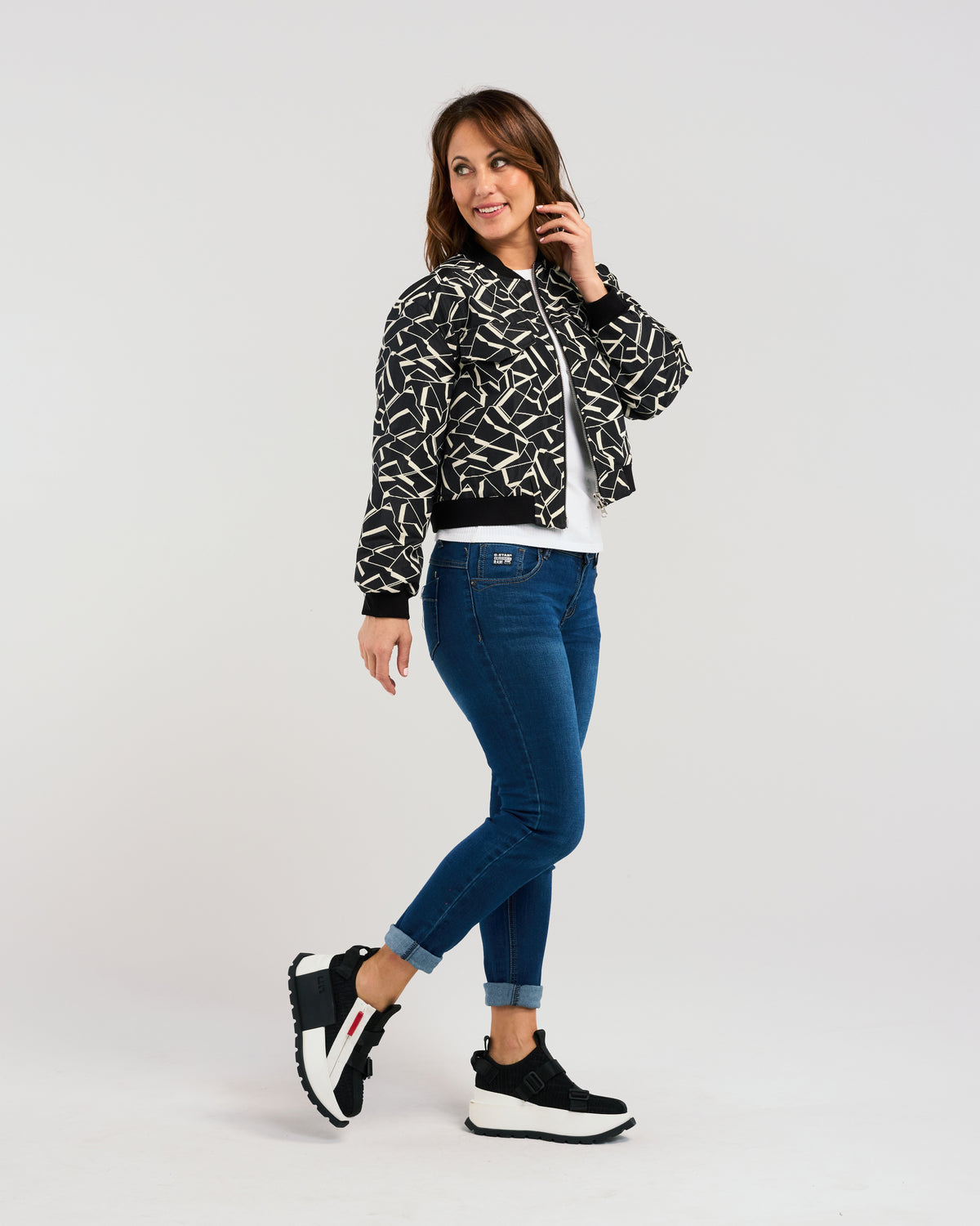 Zafina Mila Jacket - Geometric