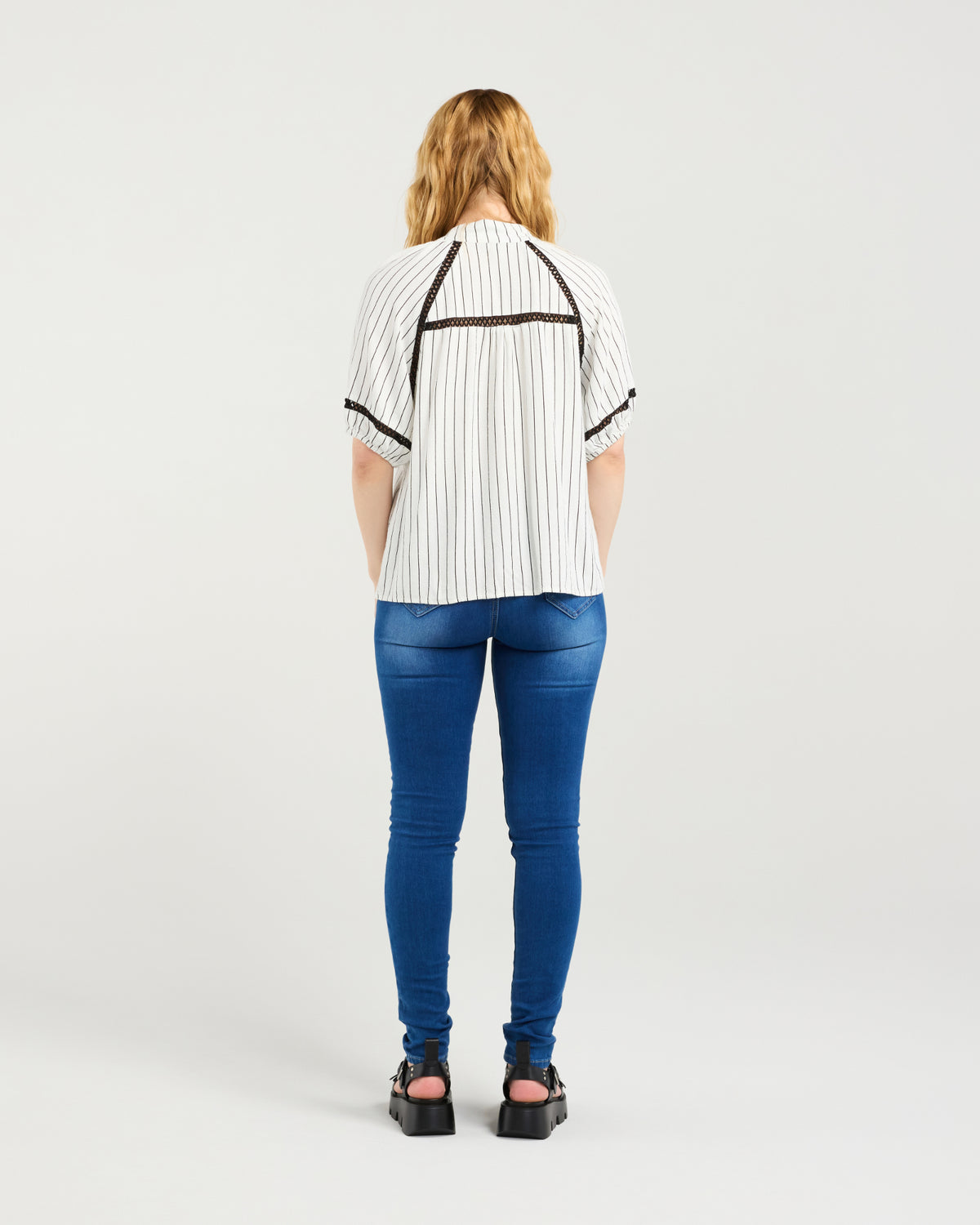 Zafina Penelope Blouse - Pinstripe