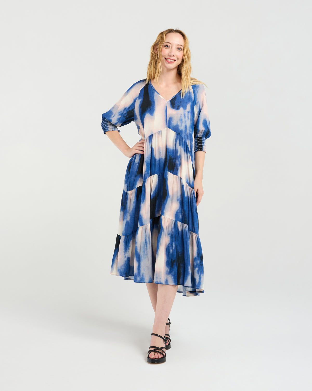 Zafina Sabrina Dress - Celeste