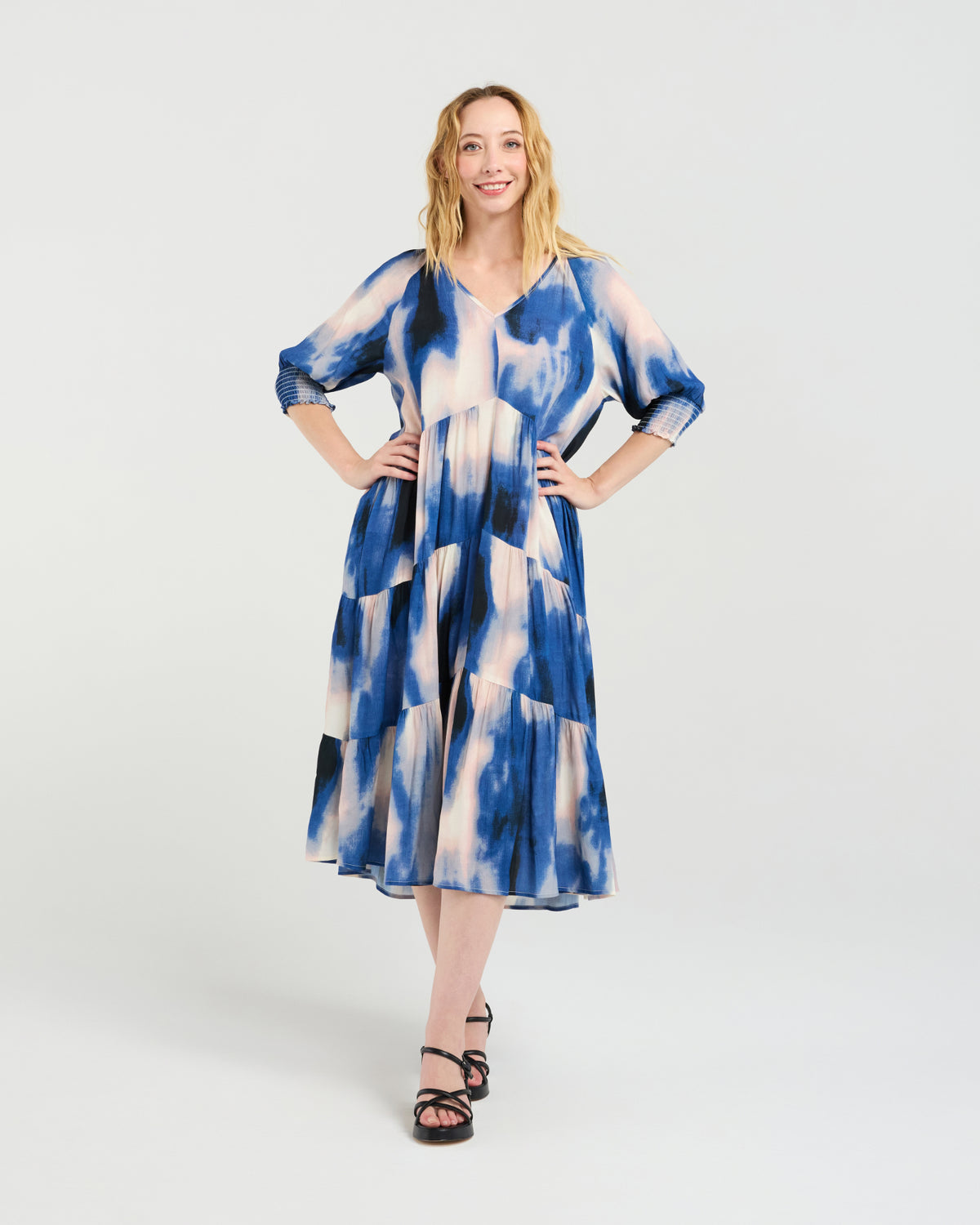 Zafina Sabrina Dress - Celeste