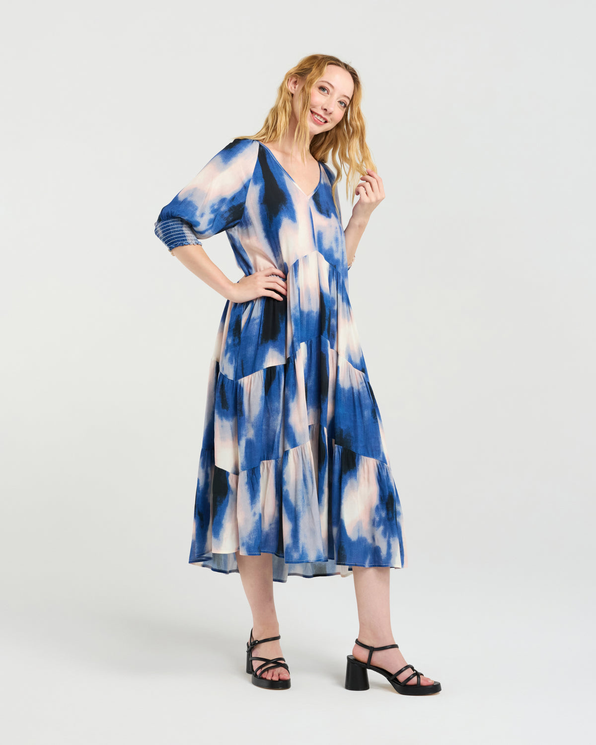 Zafina Sabrina Dress - Celeste