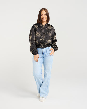 Zafina Raven Jacket - Gilded Bloom