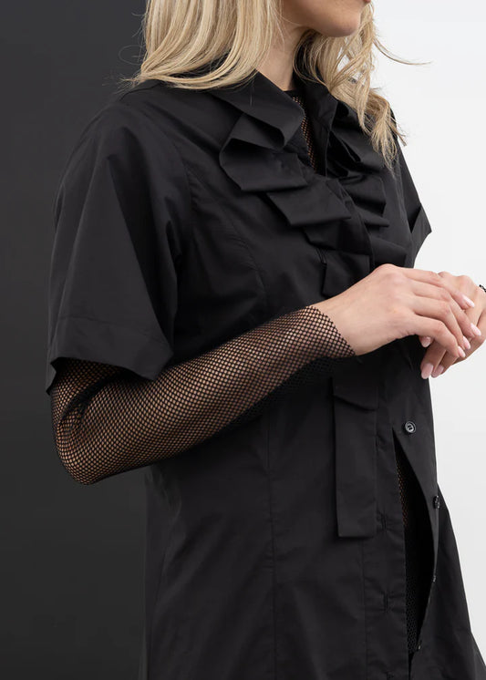 X.Lab Atmosphere Shirt Dress - Black