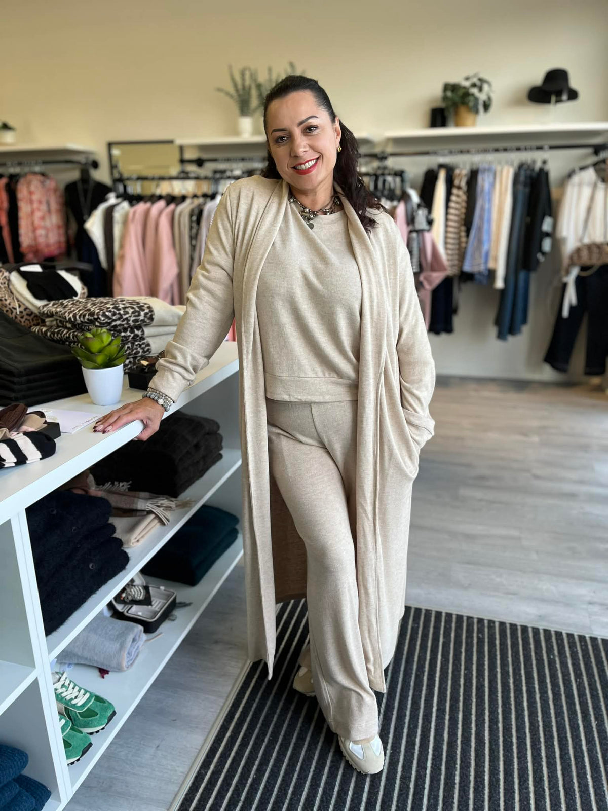 Moss Shelby Loungewear Coatigan - Oat