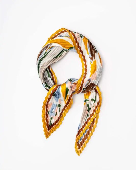 Stilen Pleated Ava Scarf - Marigold