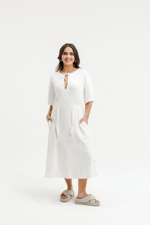 Home-Lee Cosette Dress - Vanilla Beach