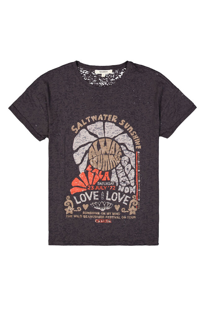 Garcia Saltwater Sunshine T-Shirt - Antracite