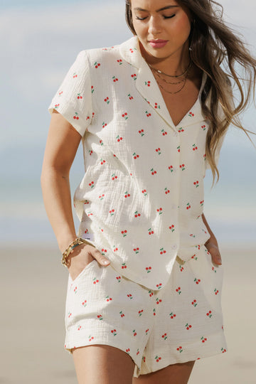 Goodnight Society Daydream Shorts - Wild Cherry