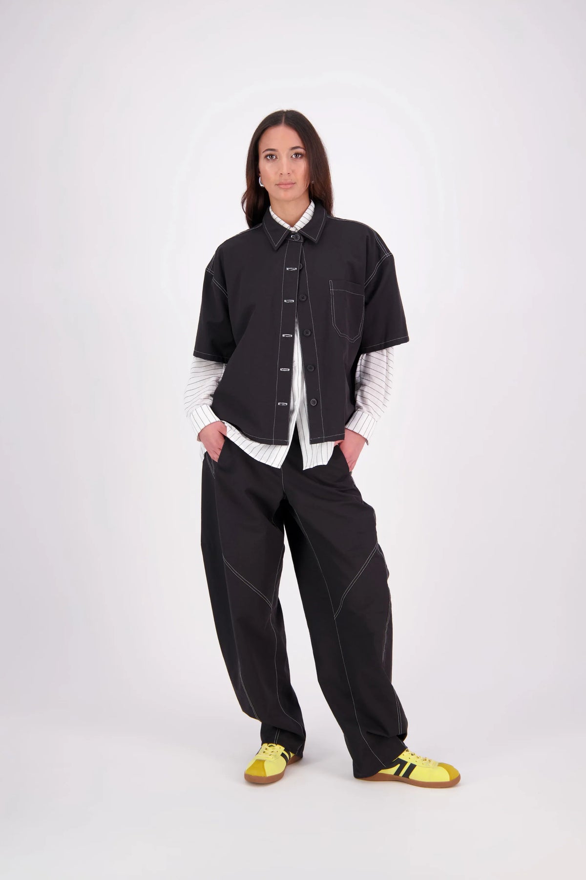 NES Demi Pant - Black/White