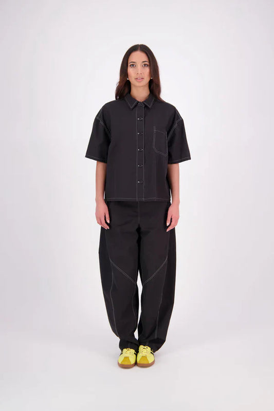 NES Demi Pant - Black/White