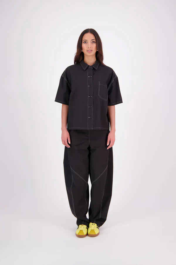 NES Demi Pant - Black/White