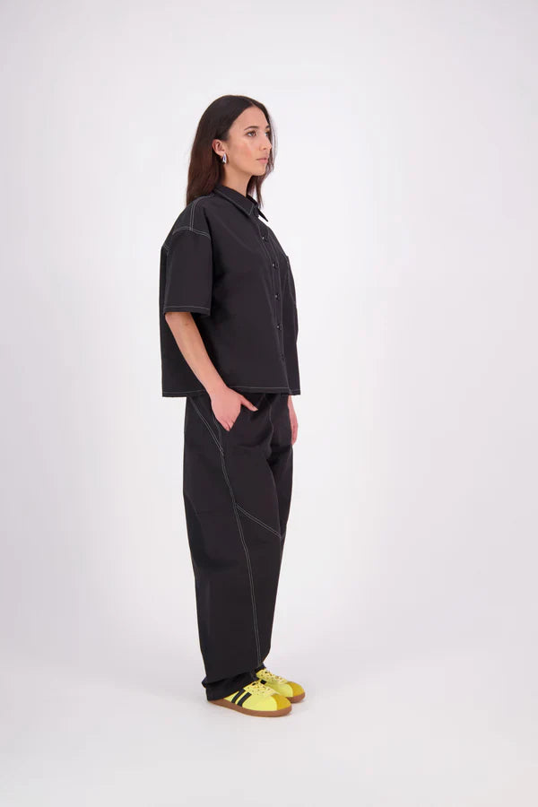 NES Demi Pant - Black/White