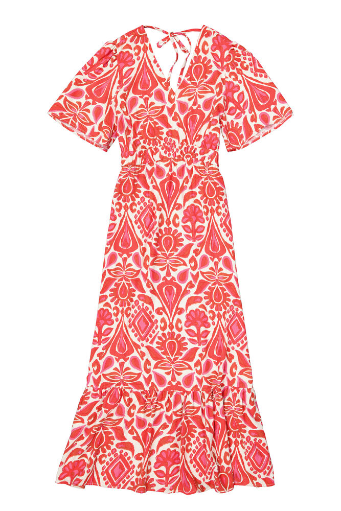 Garcia V-Neck Dress - Ruby Red Print