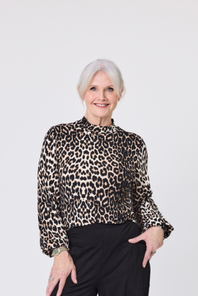 Lemon Tree Evie Top - Leopard Print