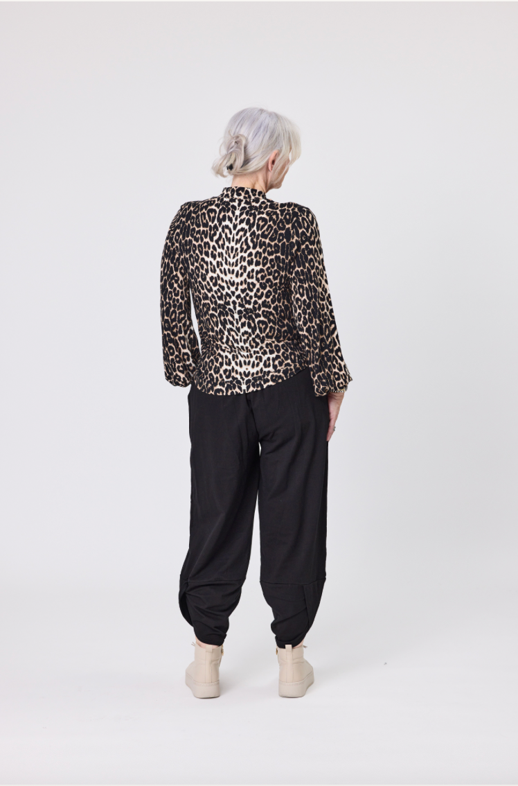 Lemon Tree Evie Top - Leopard Print
