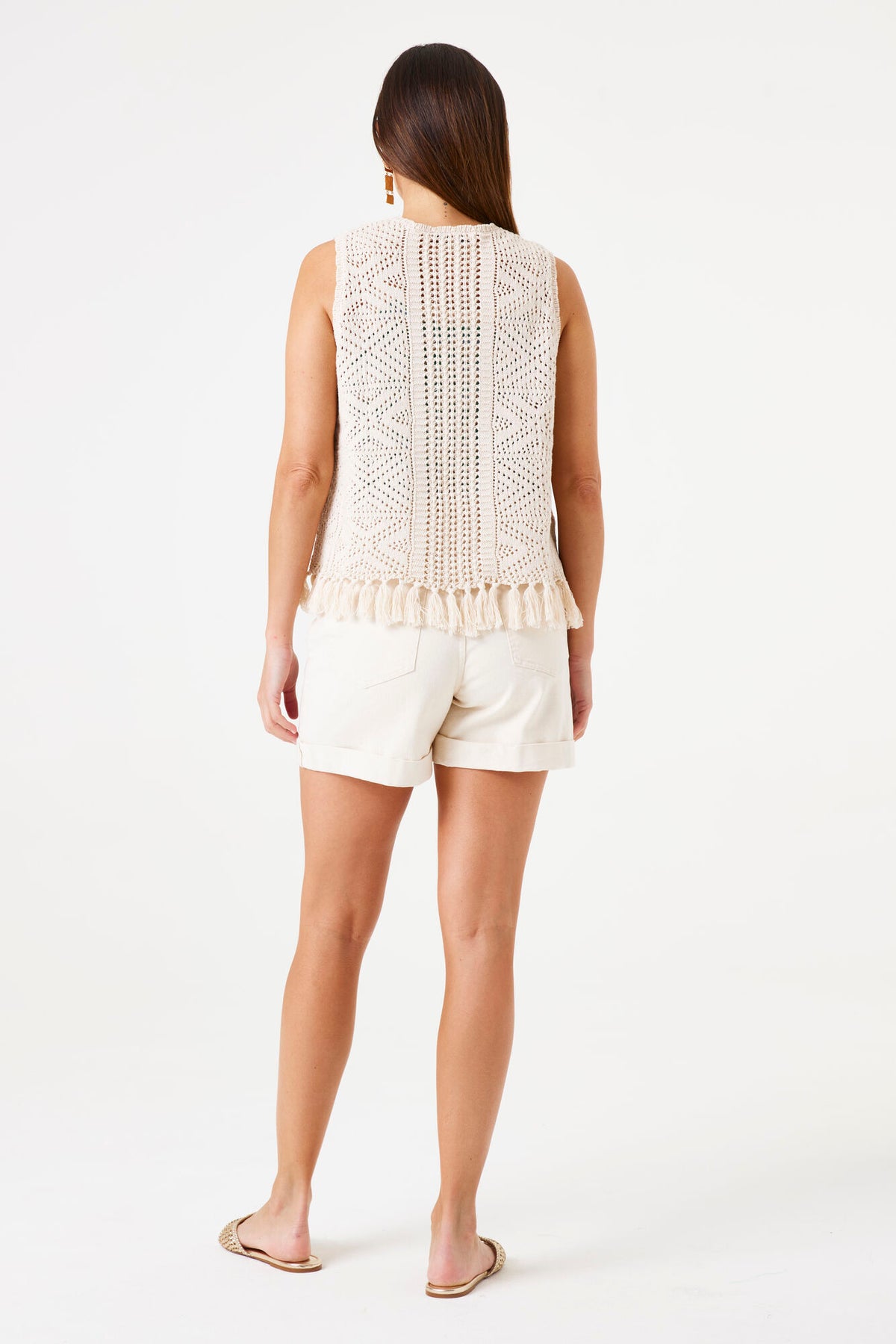 Garcia Knit Vest - Almond