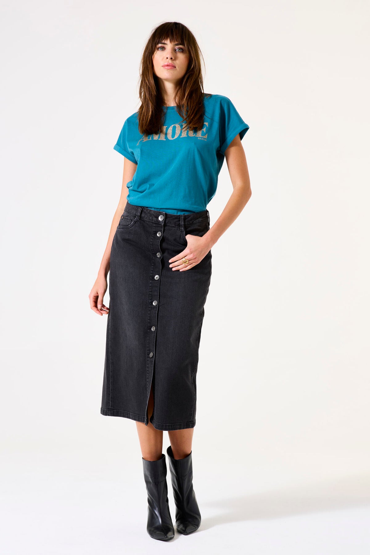 Garcia Amore Tee - Blue Lagoon