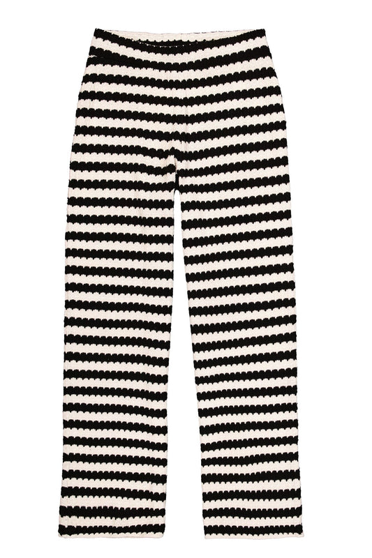 Garcia Black & White Striped Pants