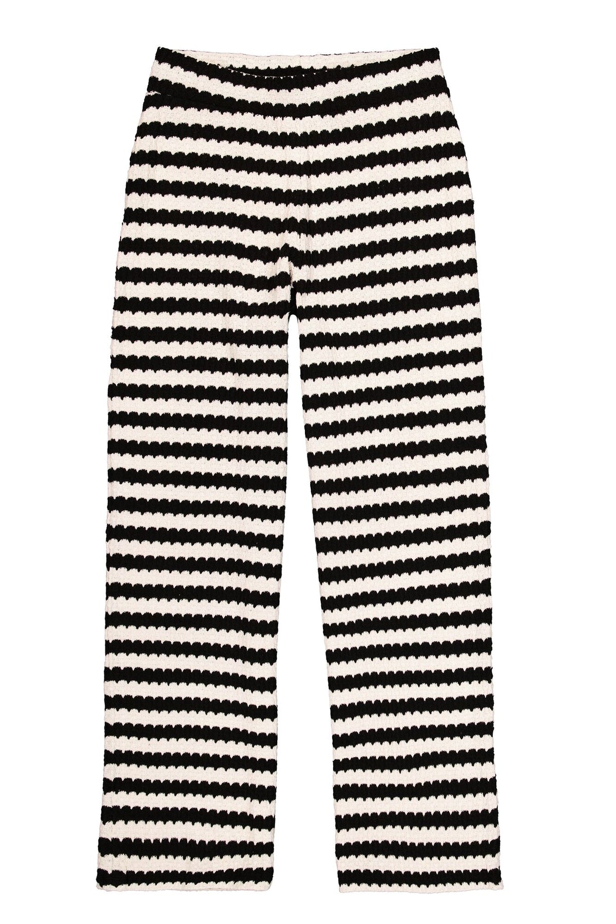 Garcia Black &amp; White Striped Knit Top