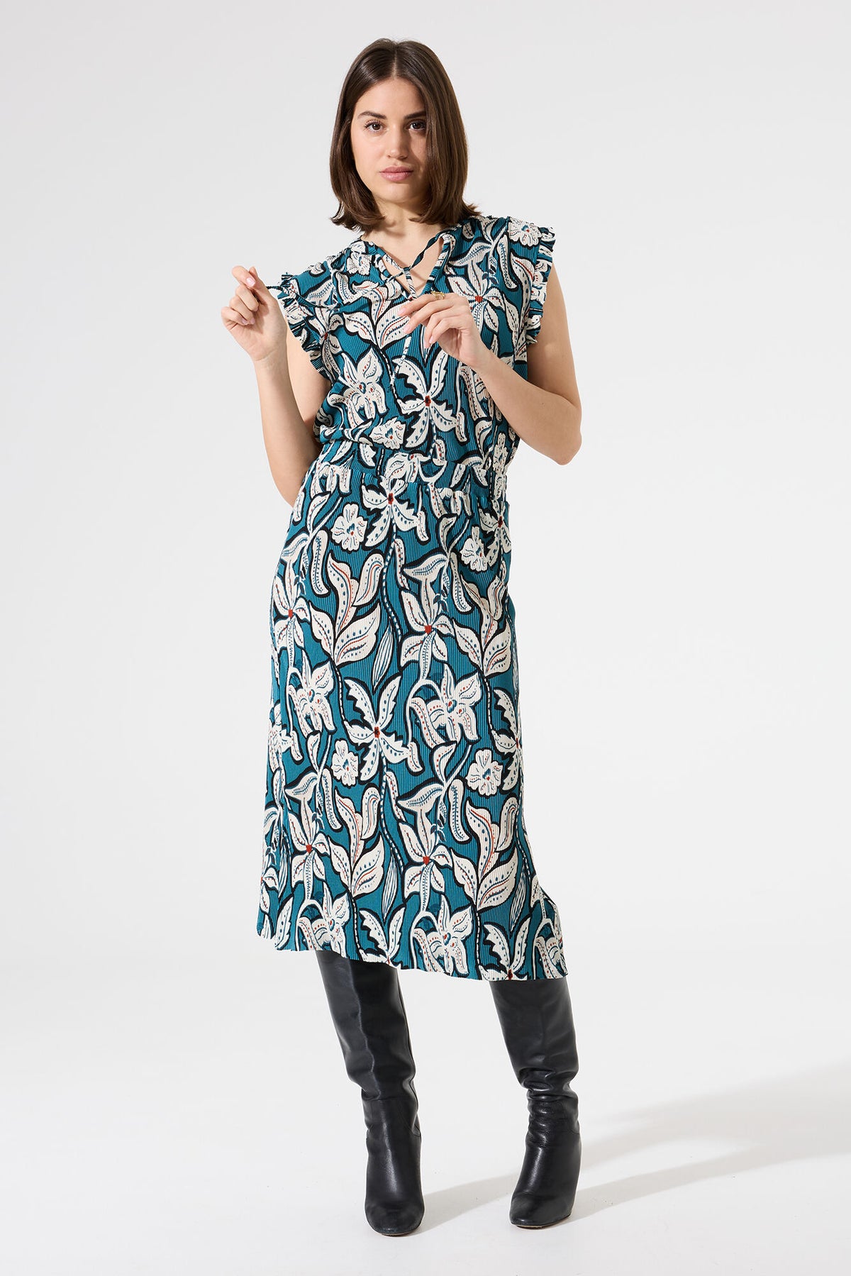 Garcia Printed Skirt - Blue Lagoon