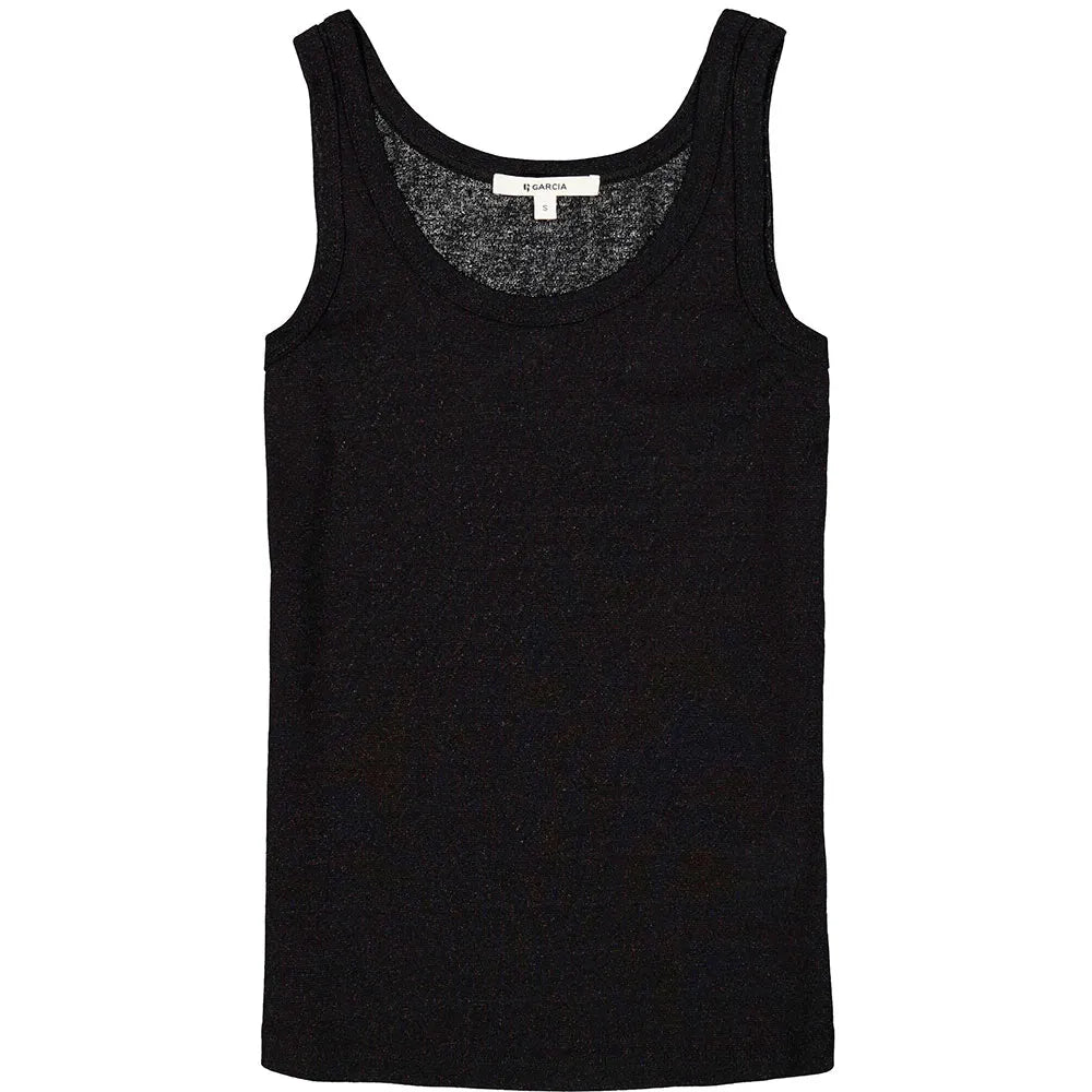 Garcia Metallic Tank Top - Black