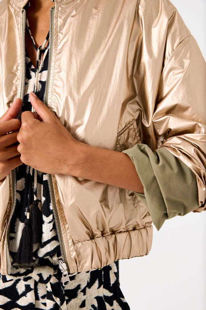 Garcia Reversible Bomber - Green Summer