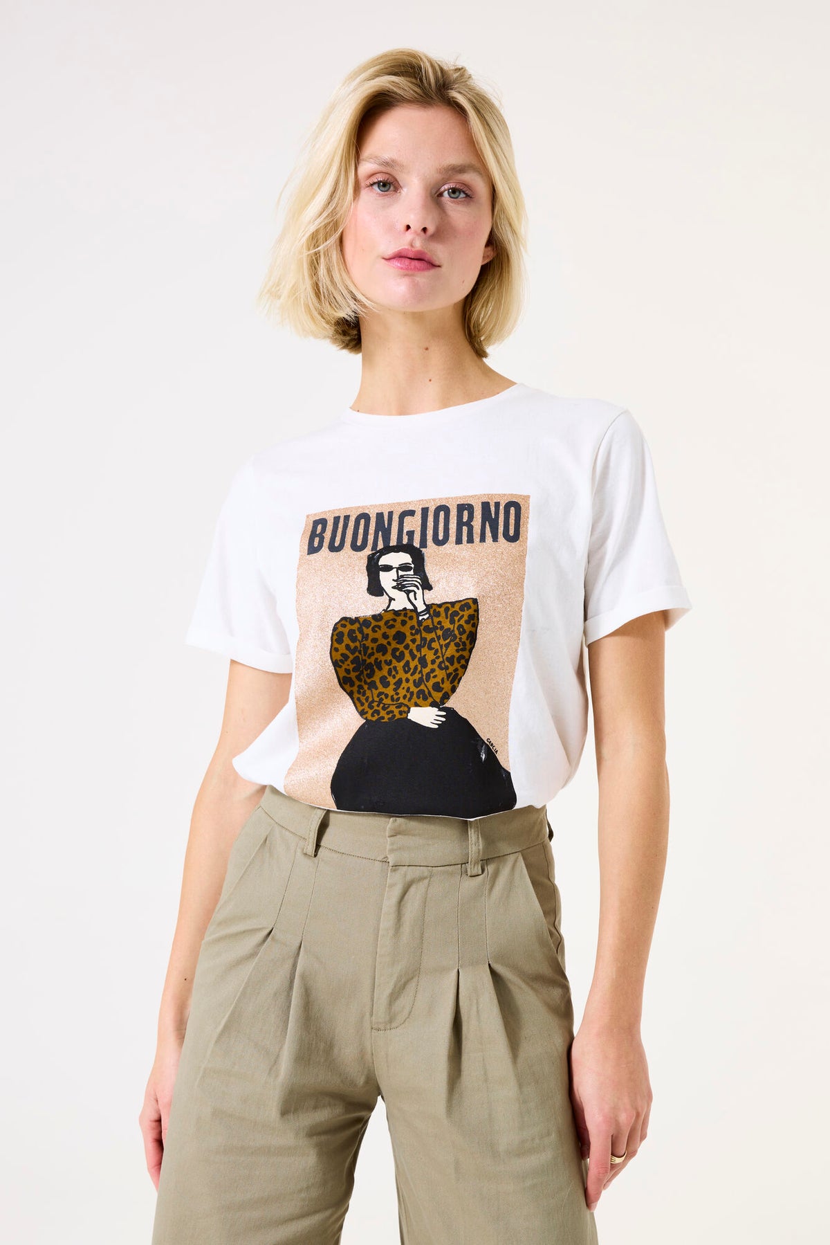 Garcia Buongiorno T-Shirt - Ecru