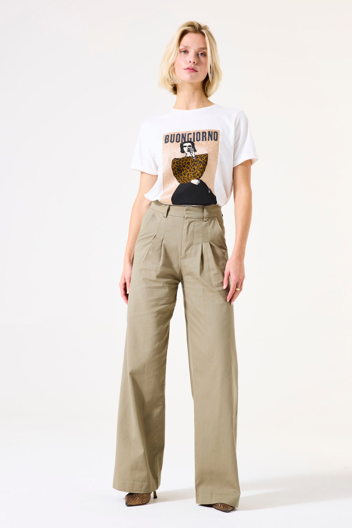 Garcia Buongiorno T-Shirt - Ecru