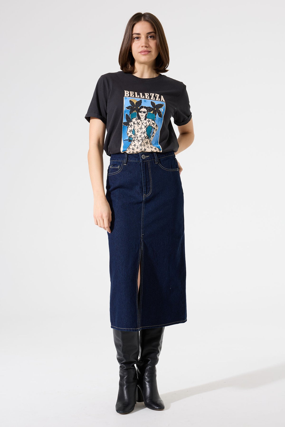 Garcia Belleza T-Shirt - Antracite