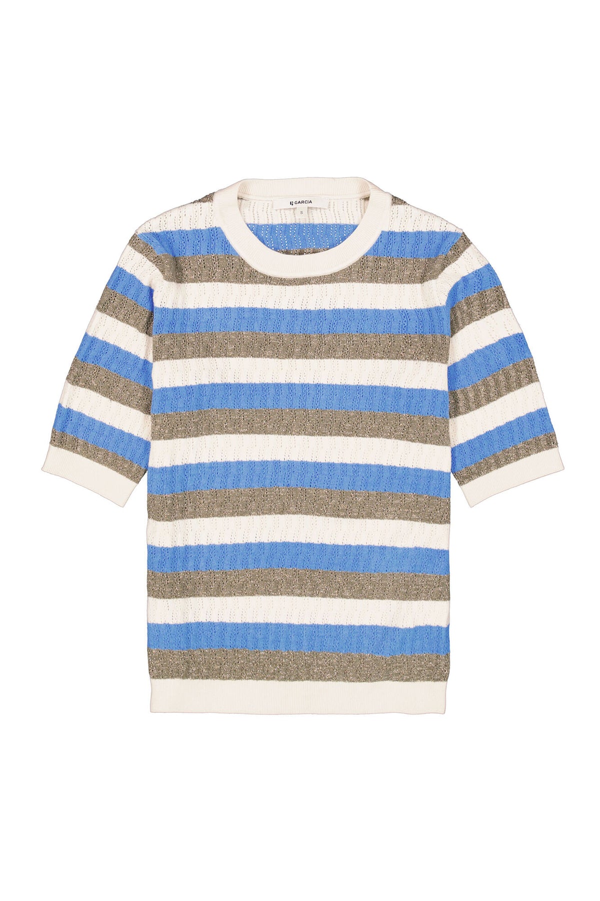 Garcia Striped Knit Top - Blue/Whitecap