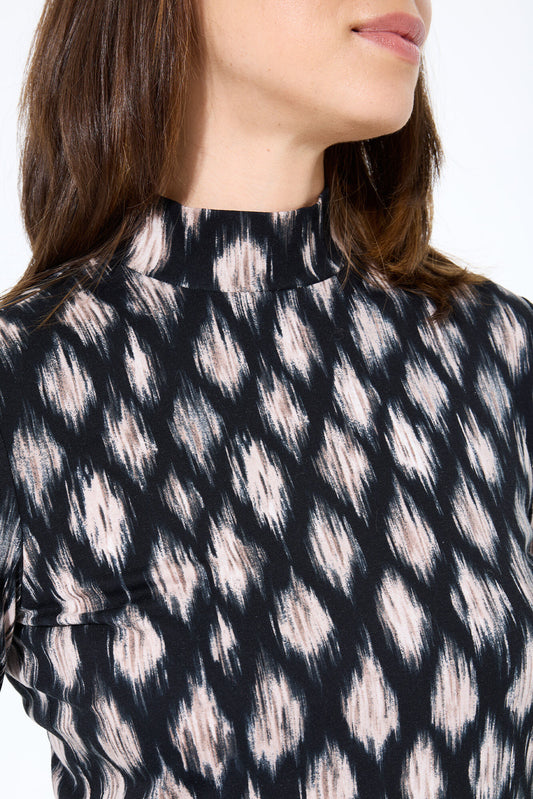Garcia Long Sleeve Top - Black print