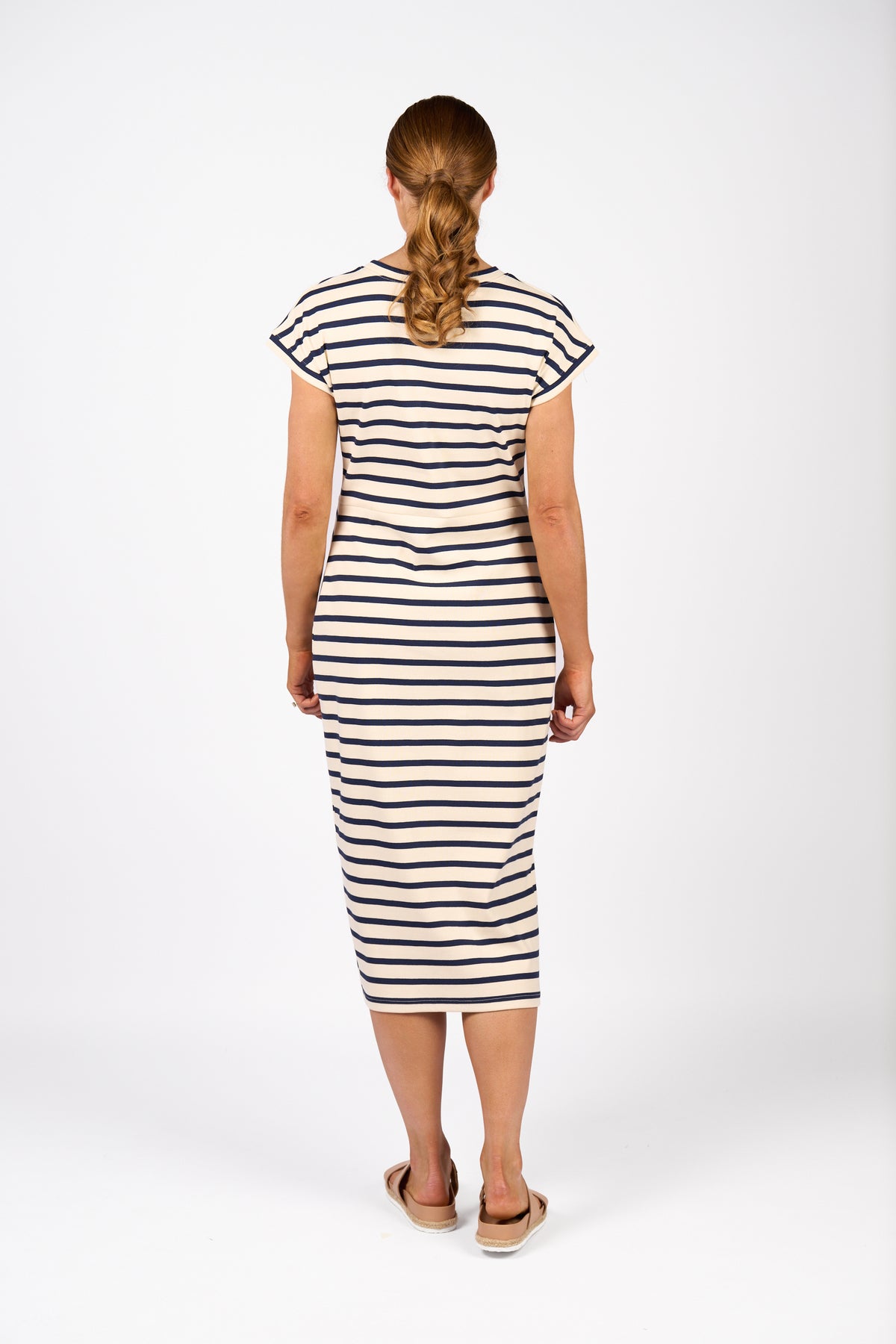 Knewe Parker Dress - Cream/Ink