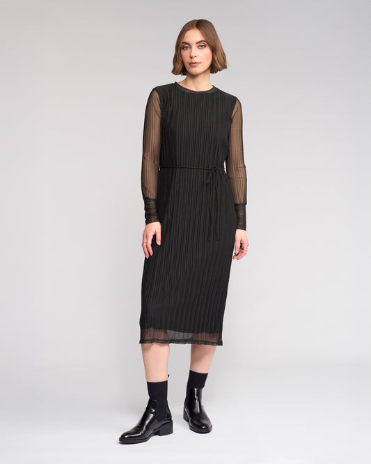 Knewe Freddie Mesh Dress - Black