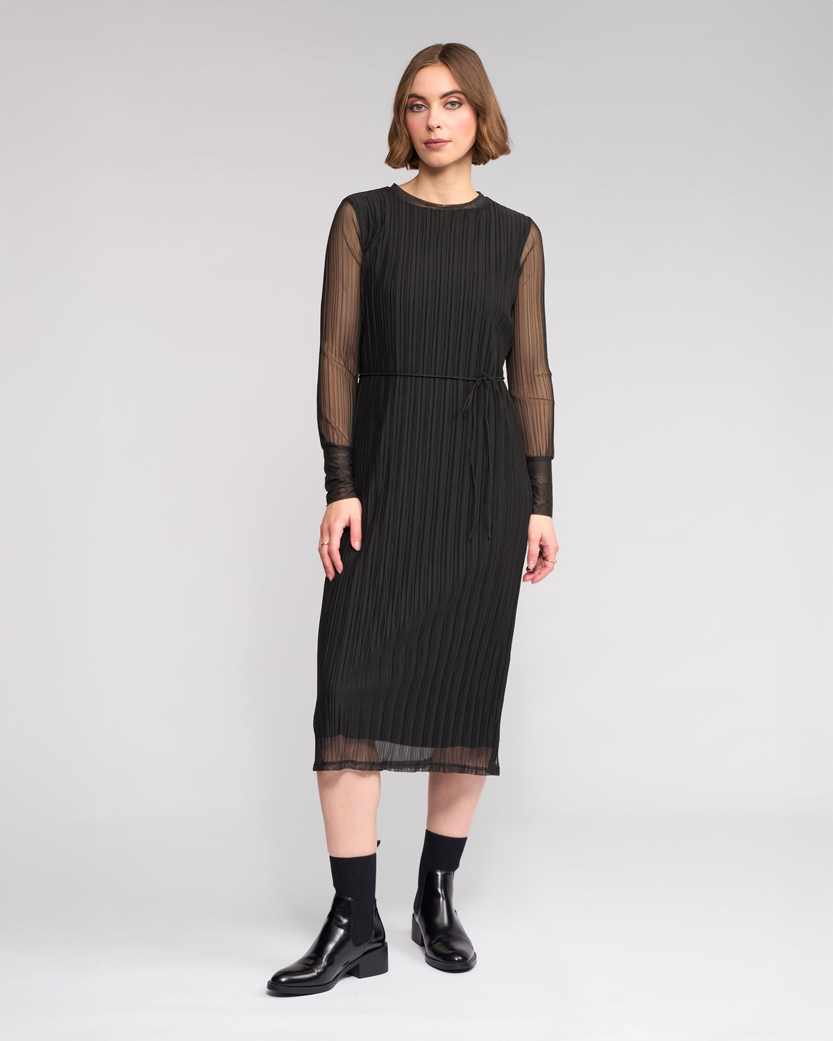 Knewe Freddie Mesh Dress - Black