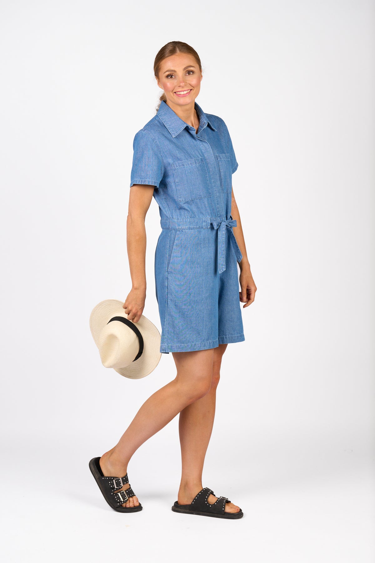 Knewe Bank Jumpsuit - Ocean