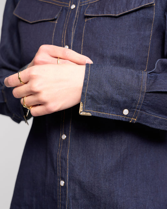 Knewe Nash Shirt - Dark Denim