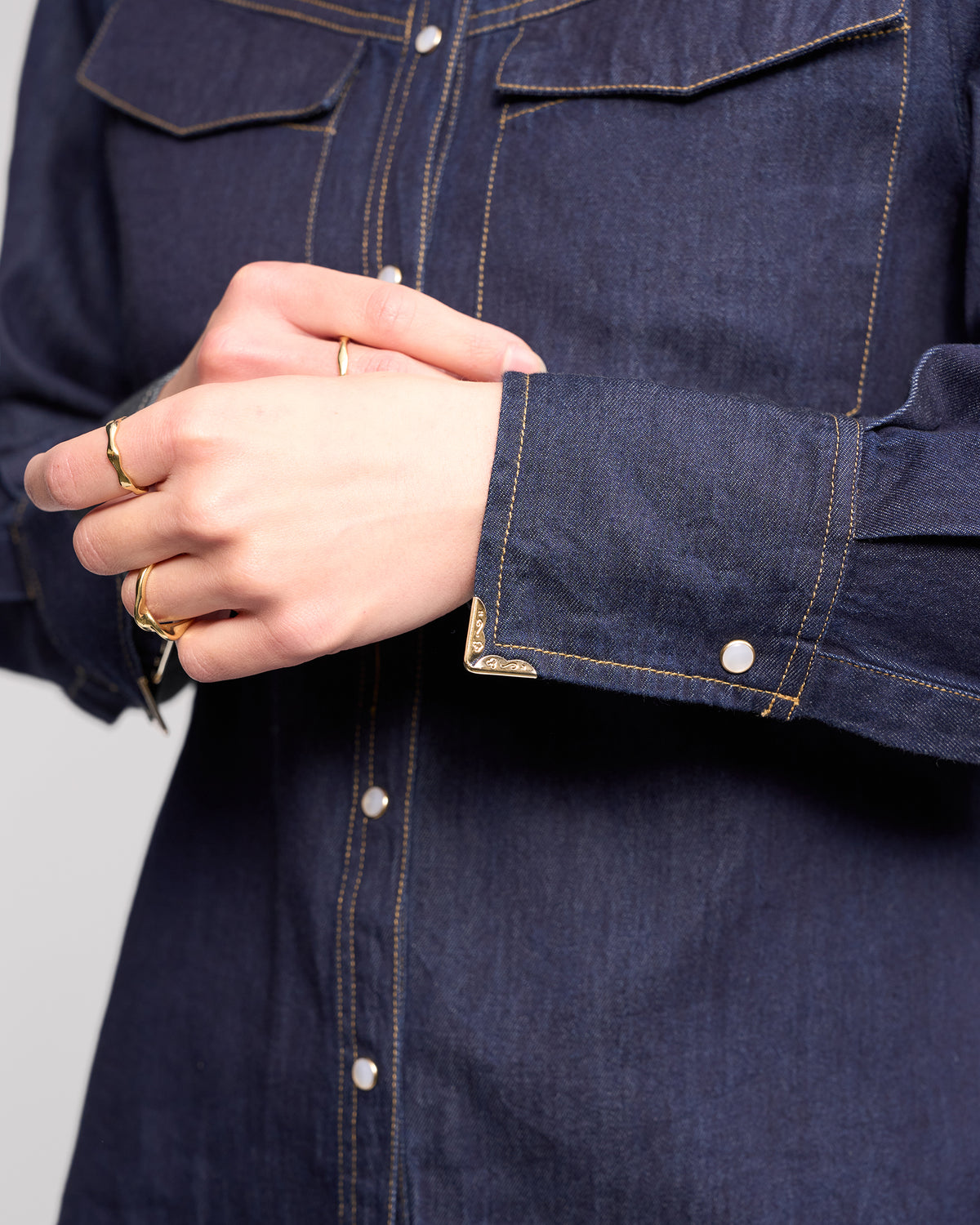 Knewe Nash Shirt - Dark Denim