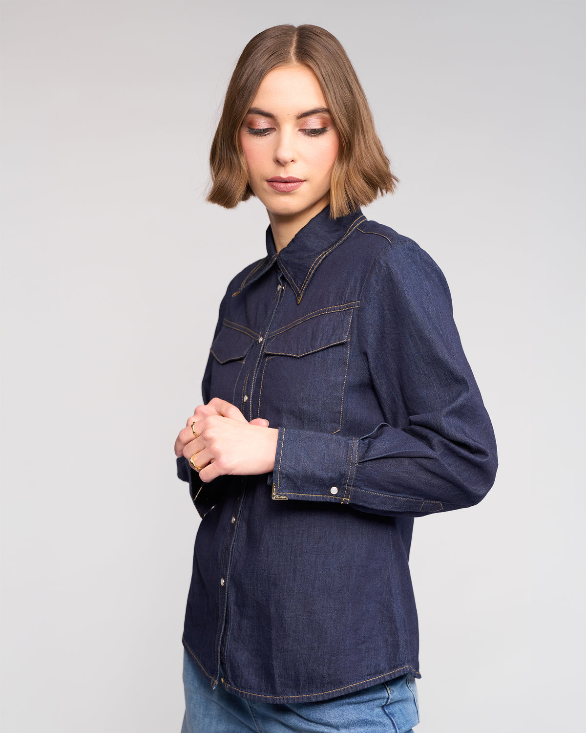 Knewe Nash Shirt - Dark Denim