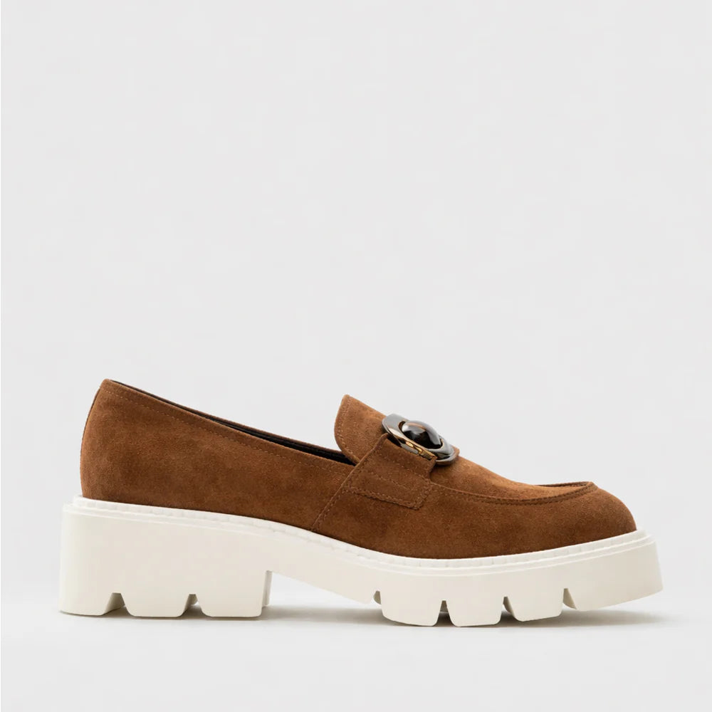 Tamara London Pargo Loafer - Dark Tan Suede