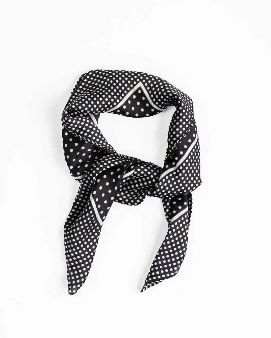 Stilen Polka Scarf Black