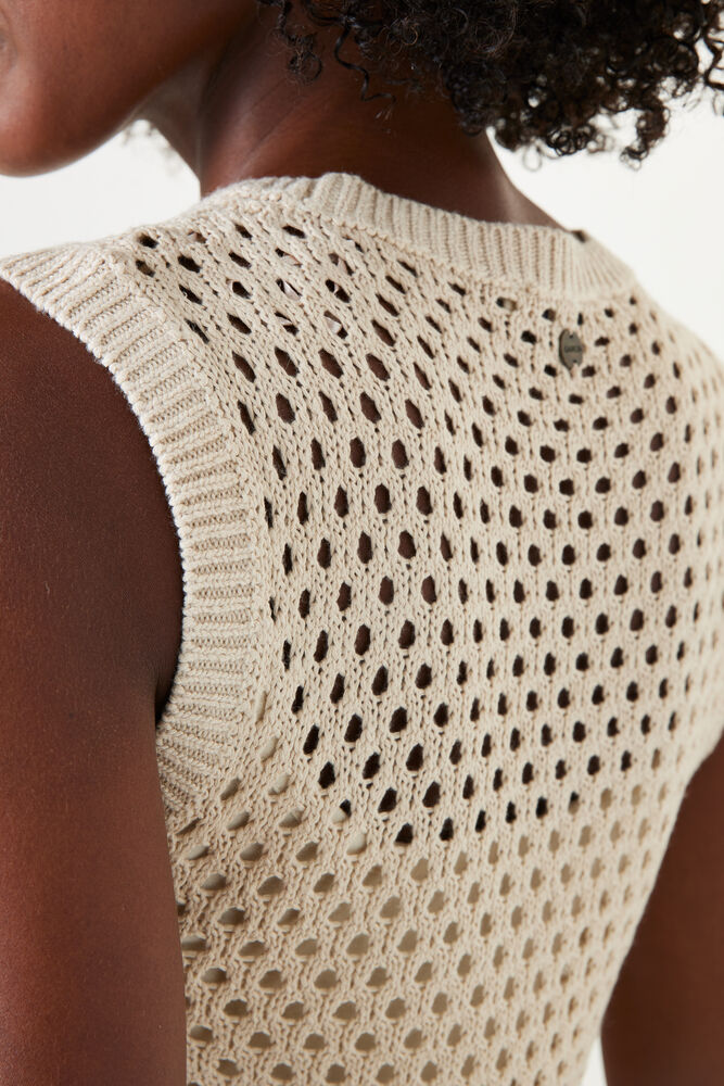 Garcia Sleeveless  Knitted Dress - Almond