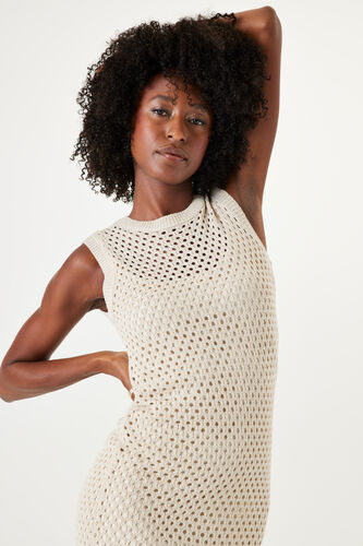 Garcia Sleeveless  Knitted Dress - Almond
