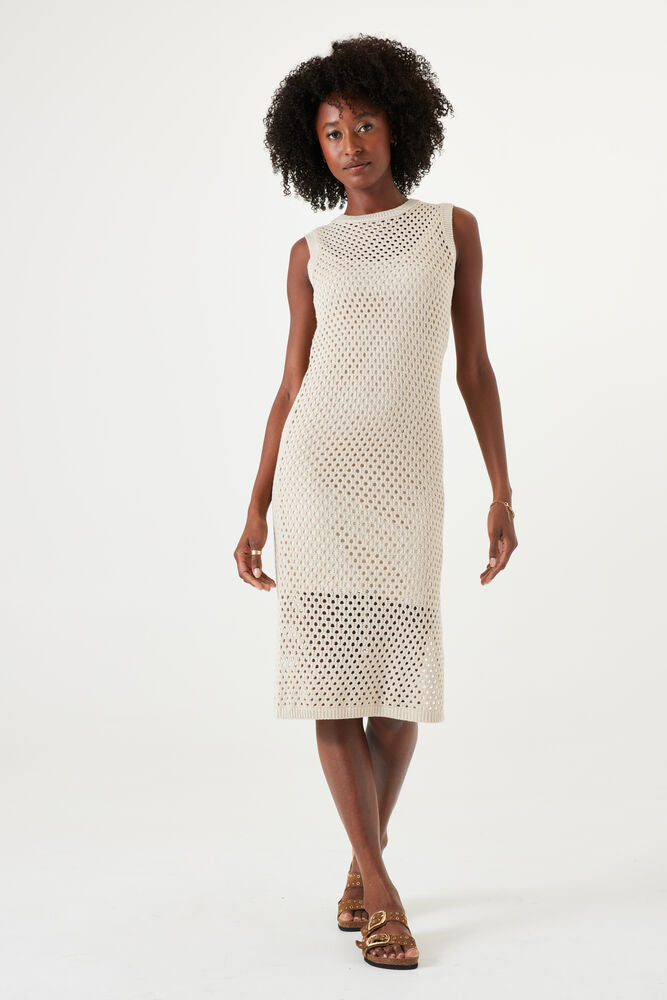 Garcia Sleeveless  Knitted Dress - Almond