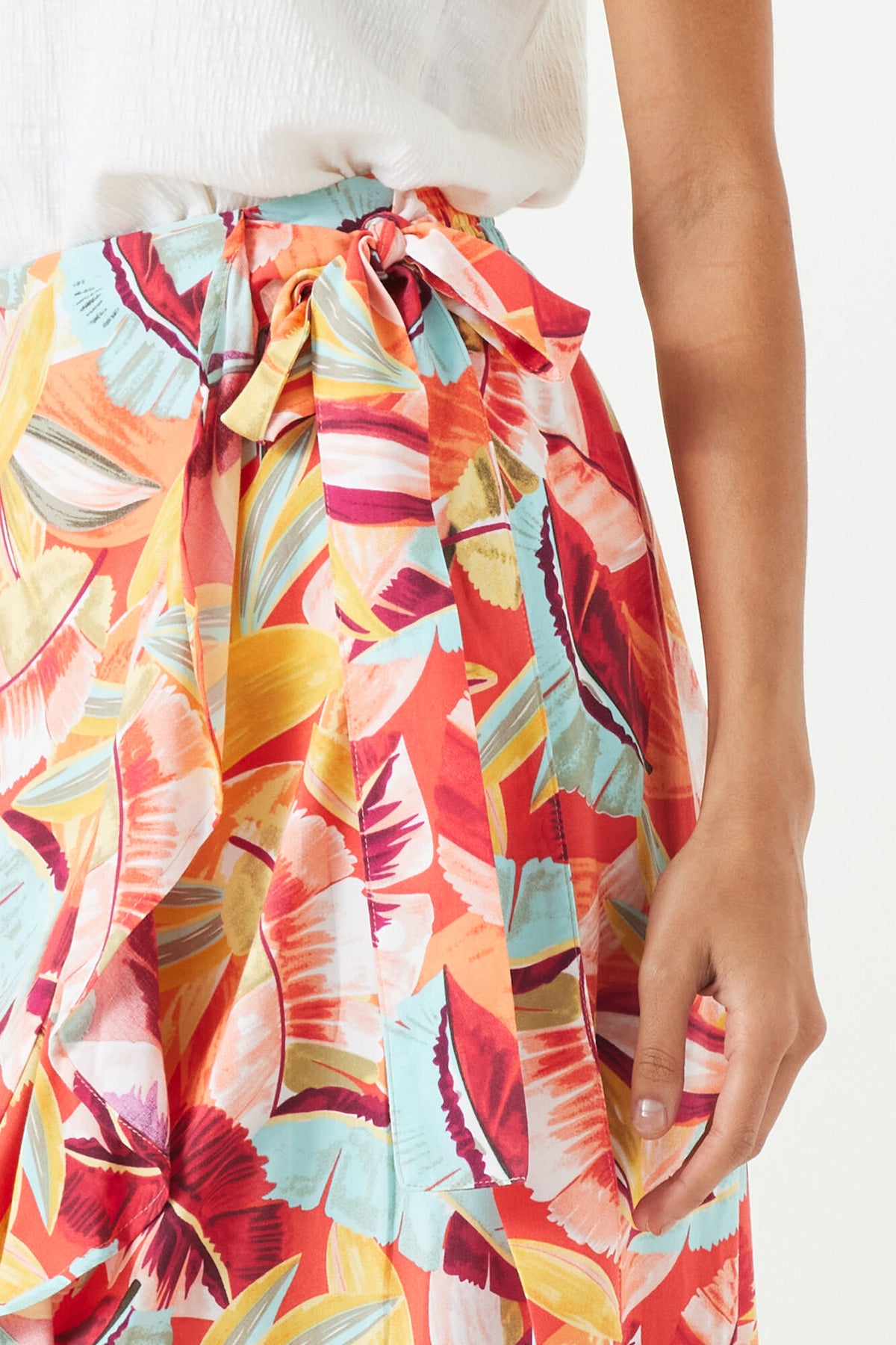 Garcia Wrap Skirt - Papaya