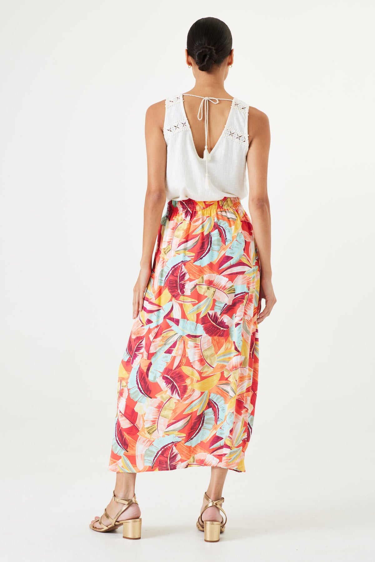 Garcia Wrap Skirt - Papaya